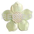 45mm light green hammershell flower