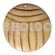 40mm round grooved natural white