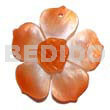 Graduated orange 25mm hammershell flower