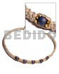Wood beads in abaca macrame