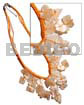 Orange cleopatra macrame dangling