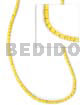 Yellow coco heishe 2-3mm