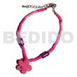 Fuschia pink 2-3mm coco heishe