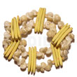 Yellow coco stick white
