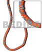 4-5mm coco heishe orange