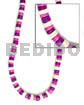 4-5mm coco heishe white pink violet combinationnation