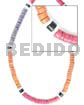 4-5 mm coco heishe blue orange red