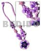 4 layer knotted lilac cord