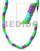 4-5mm coco pokalet lavender neon green aqua