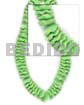 15mm coco flower beads neon