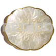 Capiz scalloped shaped plate 5.75