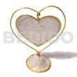 Capiz dangling heart 65mmx80mm35mm