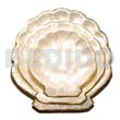 Capiz round scallop fruit tray