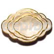 Capiz oval scallop edge small