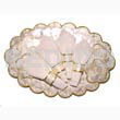 Oval capiz scallop placemat