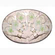 Oval capiz placemat 12x18"