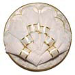 Round capiz placemat 12"