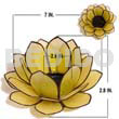 Colored lotus capiz yellow flower