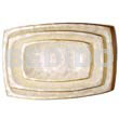 Rectangular capiz plate 3 pc.