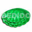 Green clam capiz plate s m l
