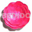 Capiz scallop fuschia pink bowl