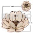 Natural capiz natural white lotus