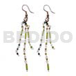 Dangling looped cut beads