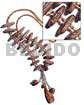 Amber brown glass beads