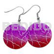 35mm round red violet capiz 2