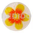 Round natural 50mm capiz shell