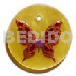 Round yellow 30mm hammershell