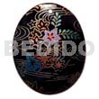 Oval 45mm blacktab handpainted