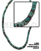 4-5mm hammershell heishe aqua green