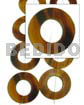 Round flat disc golden horn