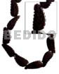 Black horn leaf 32mmx12mm