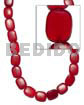 Rectangular flat red horn 14mmx17mm