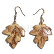 Dangling 35mm antique horn leaves