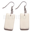 Dangling 40mmx20mm rectangular carabao bone