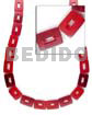 Red 25mmx18mm rectangular horn