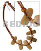 2 layer brown glass beads