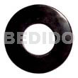 Round black horn 65mm