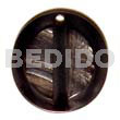 40mm round horn natural