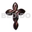 Horn twisted cross 40mm