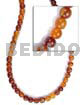 Golden horn beads 8mm