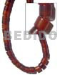 Cylinder tube amber horn 11x10mm