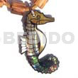 Inlaid assorted shells seahorse