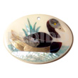 50mmx68mm cr�me glossy oval resin