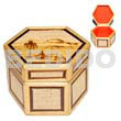 Bamboo raffia jewelry box