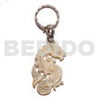 40mm carved mop shell keychain dragon