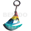 57mmx50mm colorful sailboat keychain